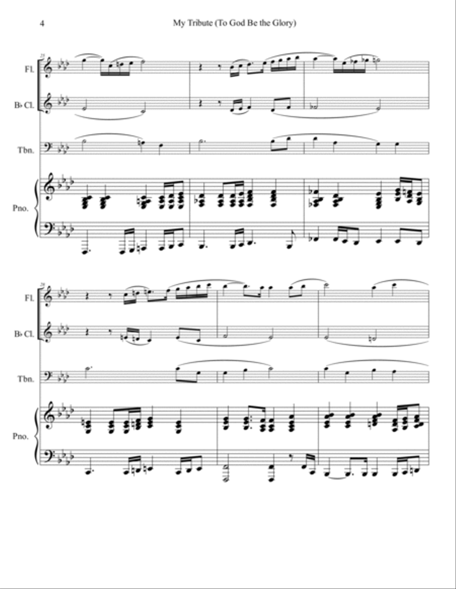 My Tribute B-Flat Clarinet scores gallery preview page 5
