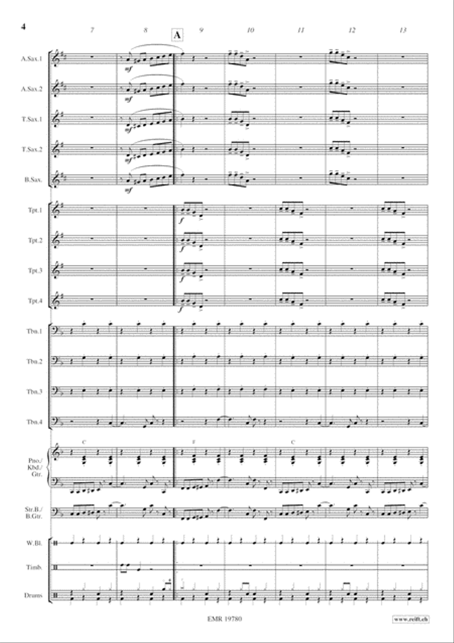 Caribbean Sunshine Caribbean Sunshine Big Band scores gallery preview page 5