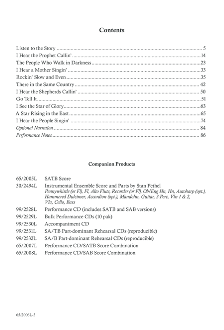 I Hear the Prophet Callin' 3-Part scores gallery preview page 4