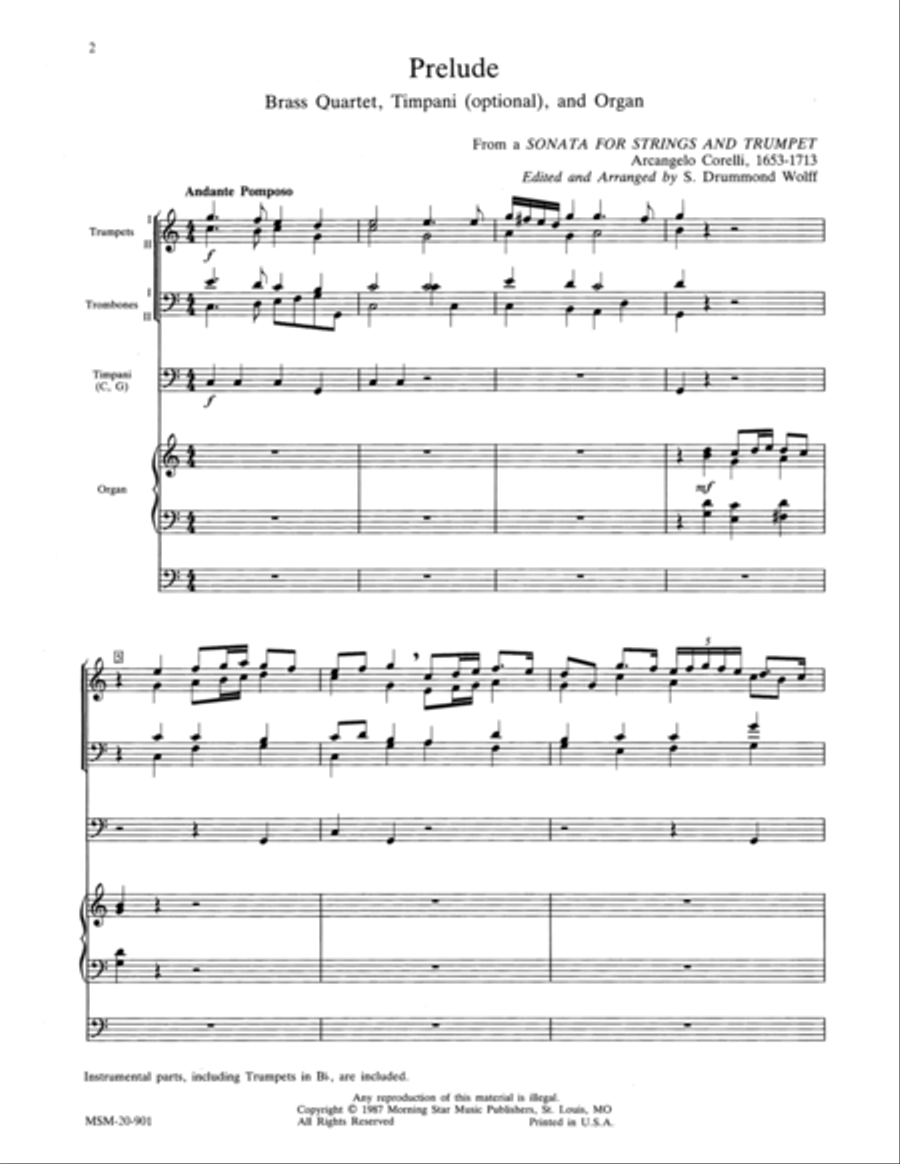 Prelude Organ scores gallery preview page 1