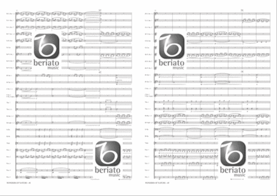 Wonders of Nature Fanfare Band scores gallery preview page 18