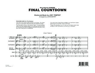Book cover for Final Countdown - Conductor Score (Full Score)