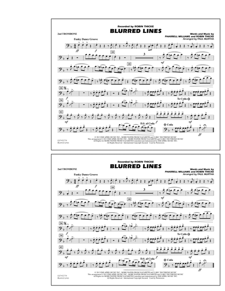 Blurred Lines - 2nd Trombone
