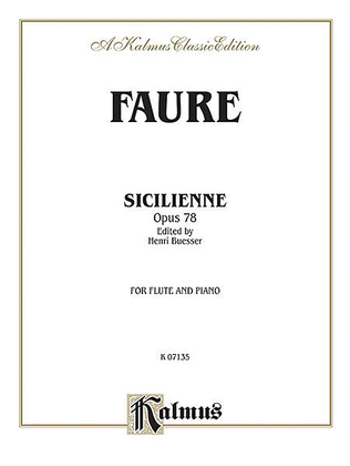 Book cover for Sicilienne, Op. 78