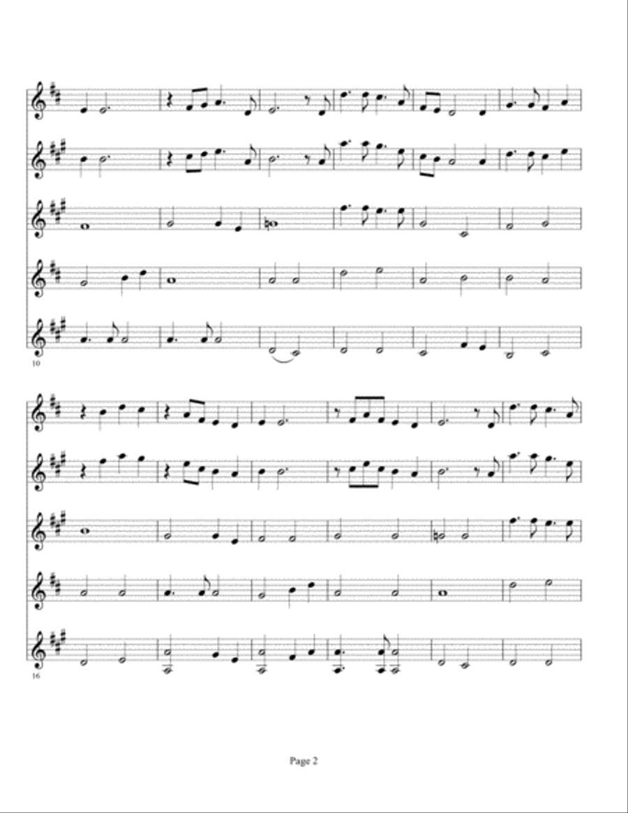 Merry Christmas, Darling Merry Christmas, Darling Woodwind Quartet scores gallery preview page 2