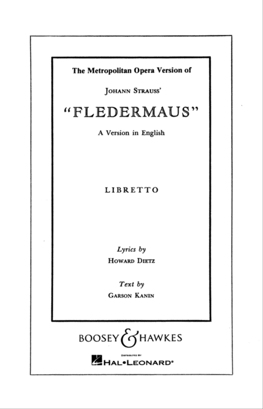 Die Fledermaus Die Fledermaus Choir scores gallery preview page 1