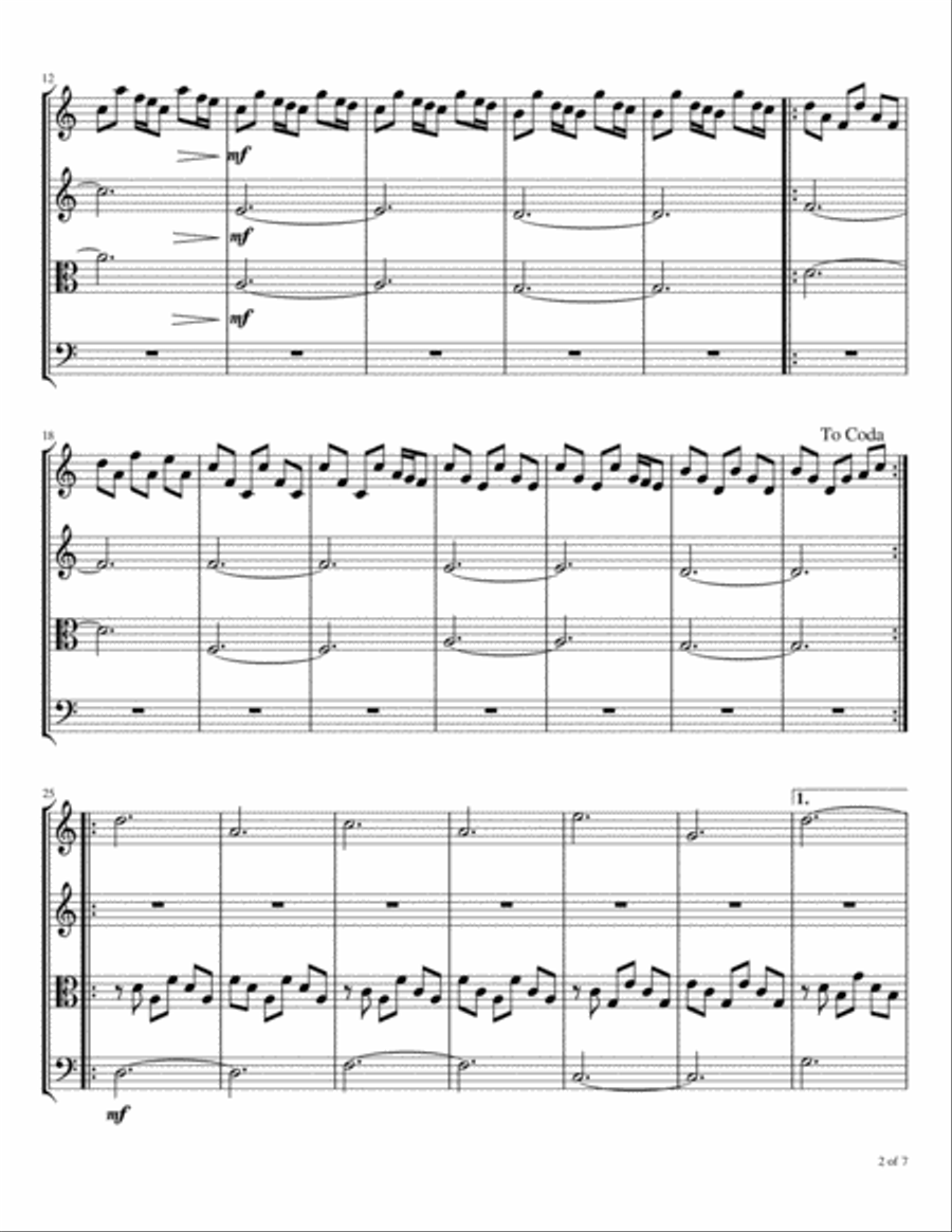 Reborn String Quartet scores gallery preview page 3