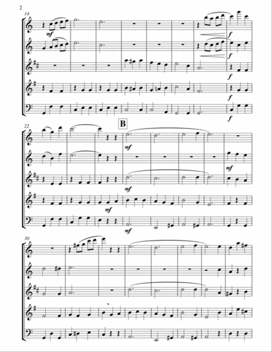 Daisy Bell (A Bicycle Built For Two): Wind Quintet Woodwind Quintet scores gallery preview page 3