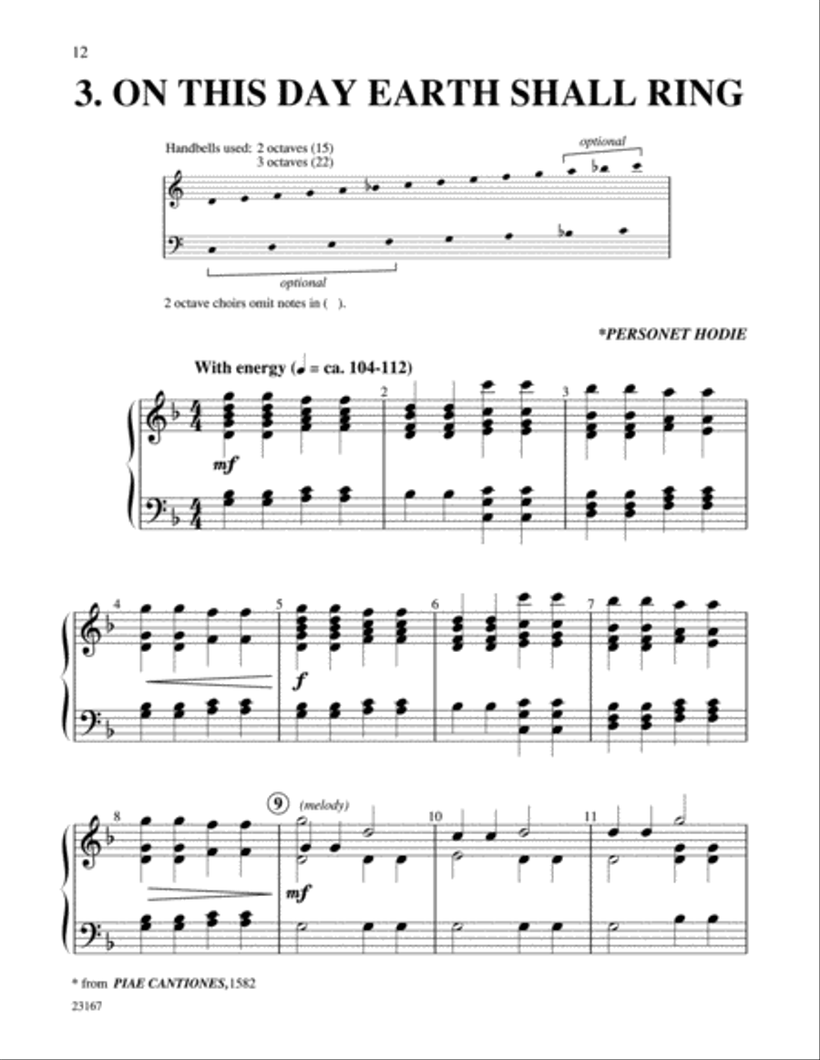 5 Carols for Beginning Ringers Handbell Choir scores gallery preview page 4