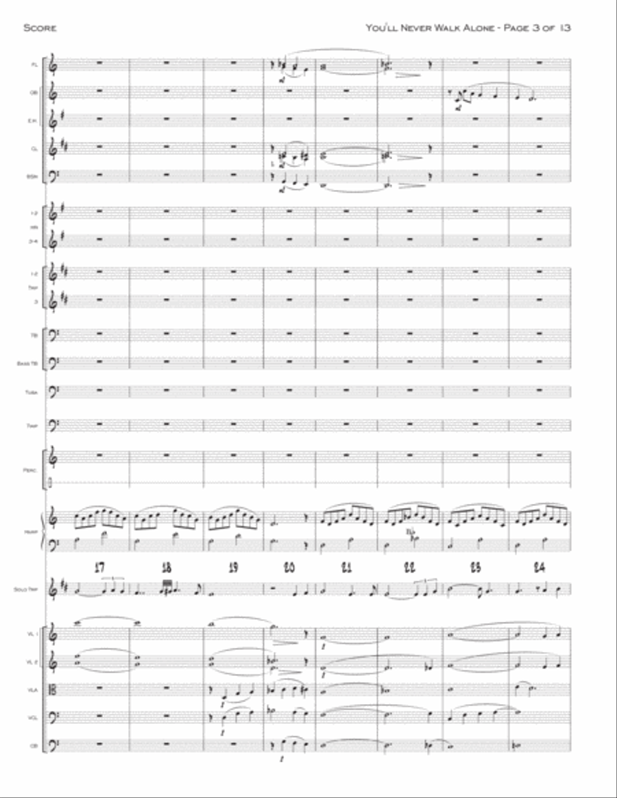 You'll Never Walk Alone Full Orchestra scores gallery preview page 3