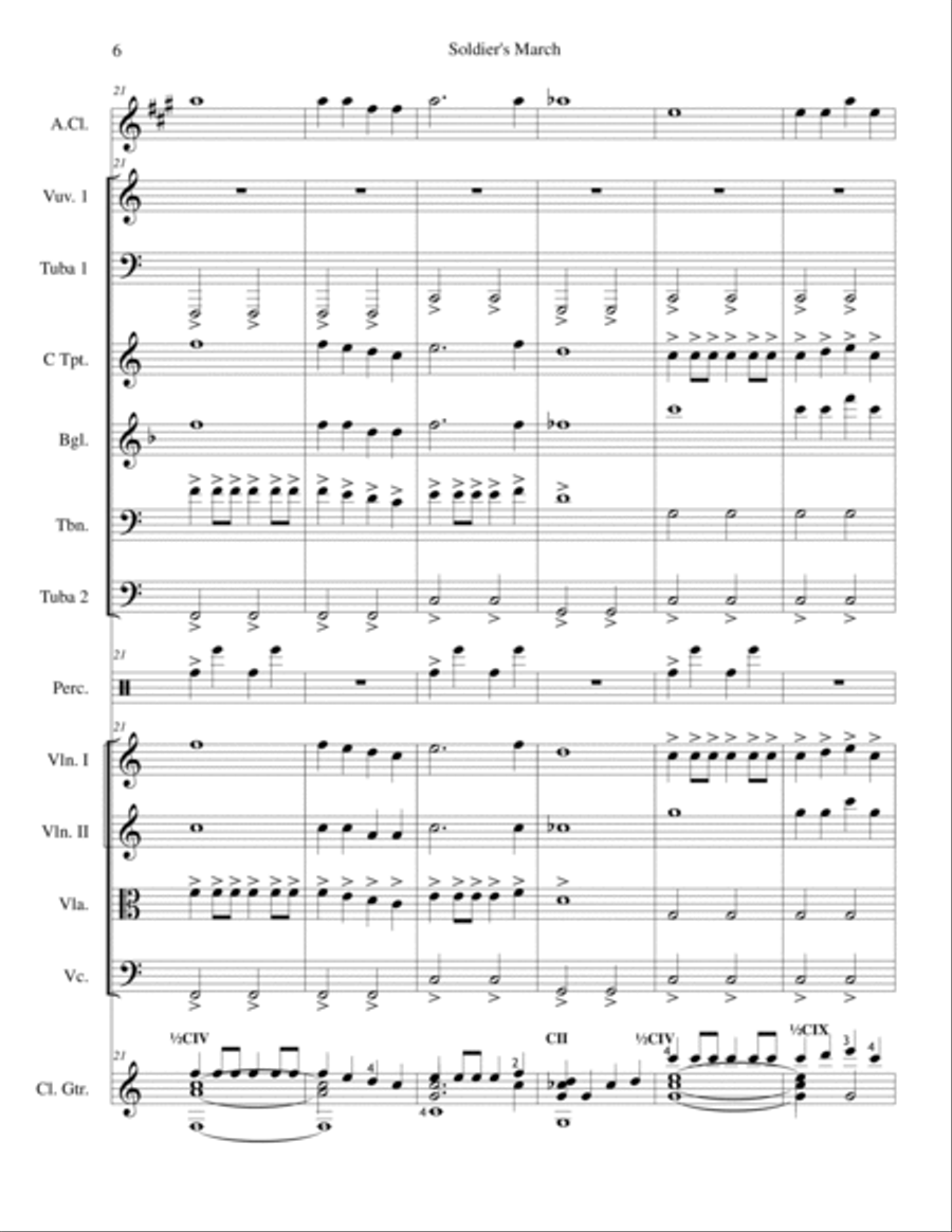 Soldier's March Soldier's March Marching Band scores gallery preview page 6