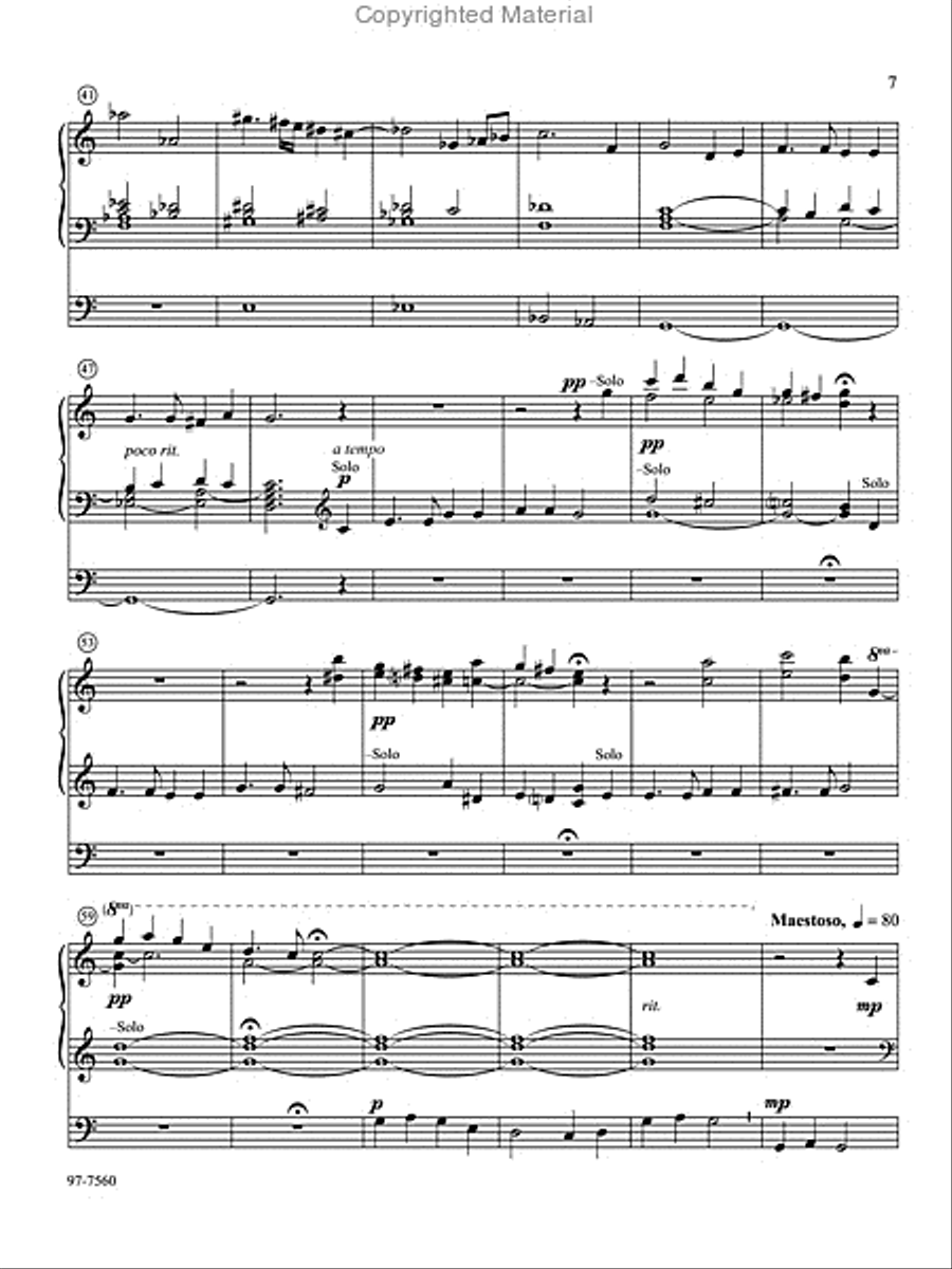 Two Patriotic Pieces for Organ Organ Solo scores gallery preview page 7