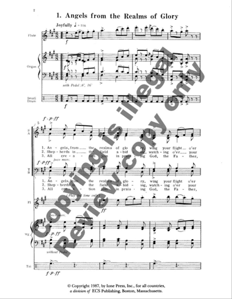 A Christmas Celebration 4-Part scores gallery preview page 3