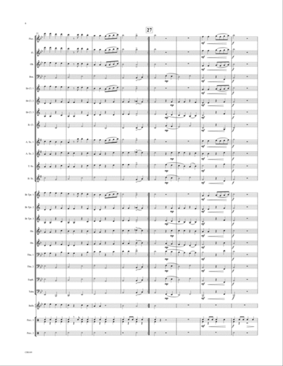 Evergreen March Evergreen March Concert Band scores gallery preview page 6