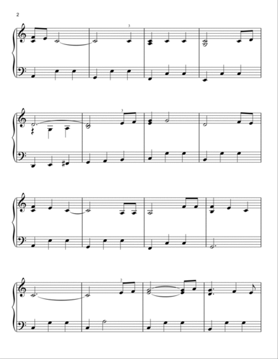 Piano Man Easy Piano scores gallery preview page 2