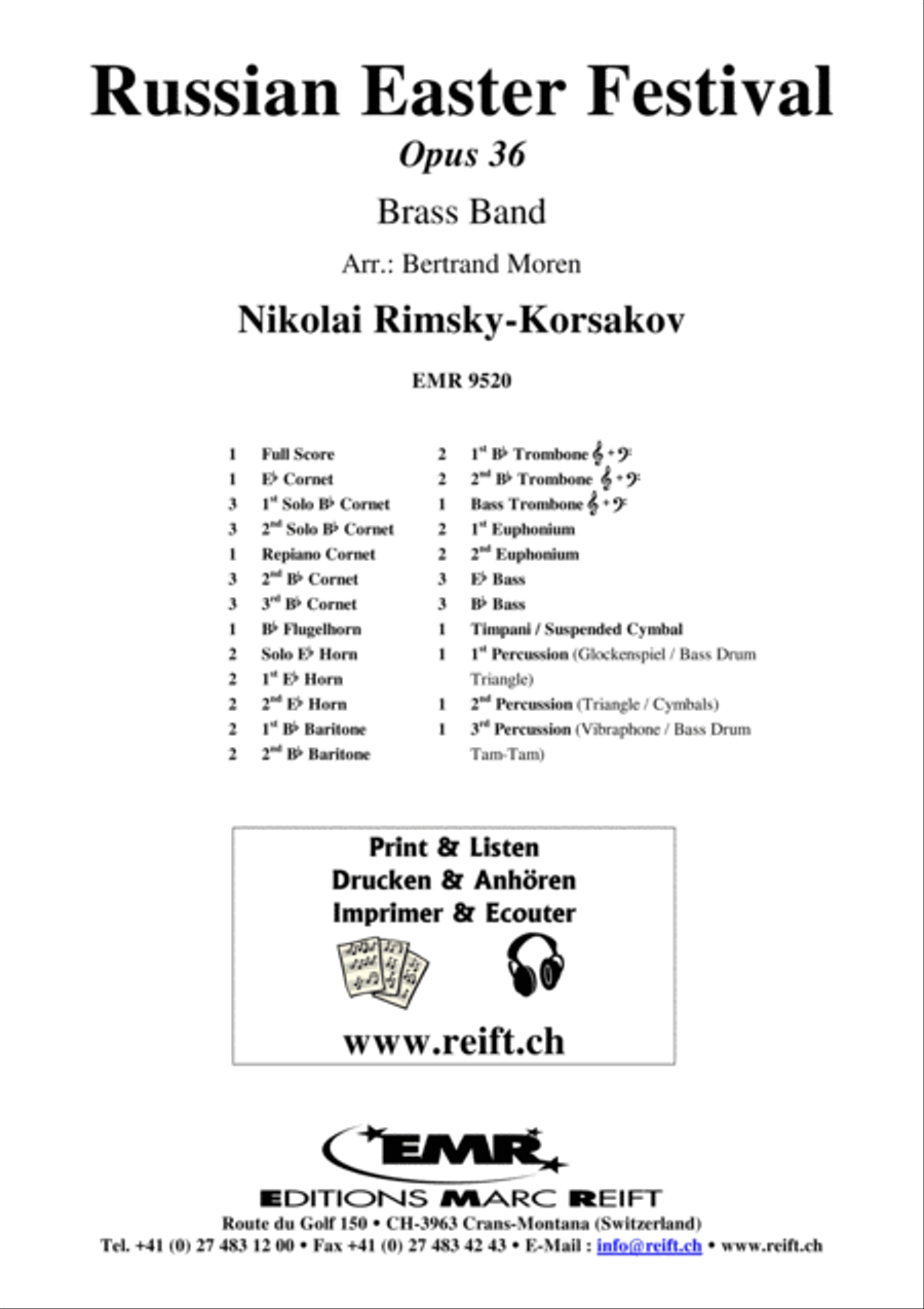 Russian Easter Festival Brass Band scores gallery preview page 2