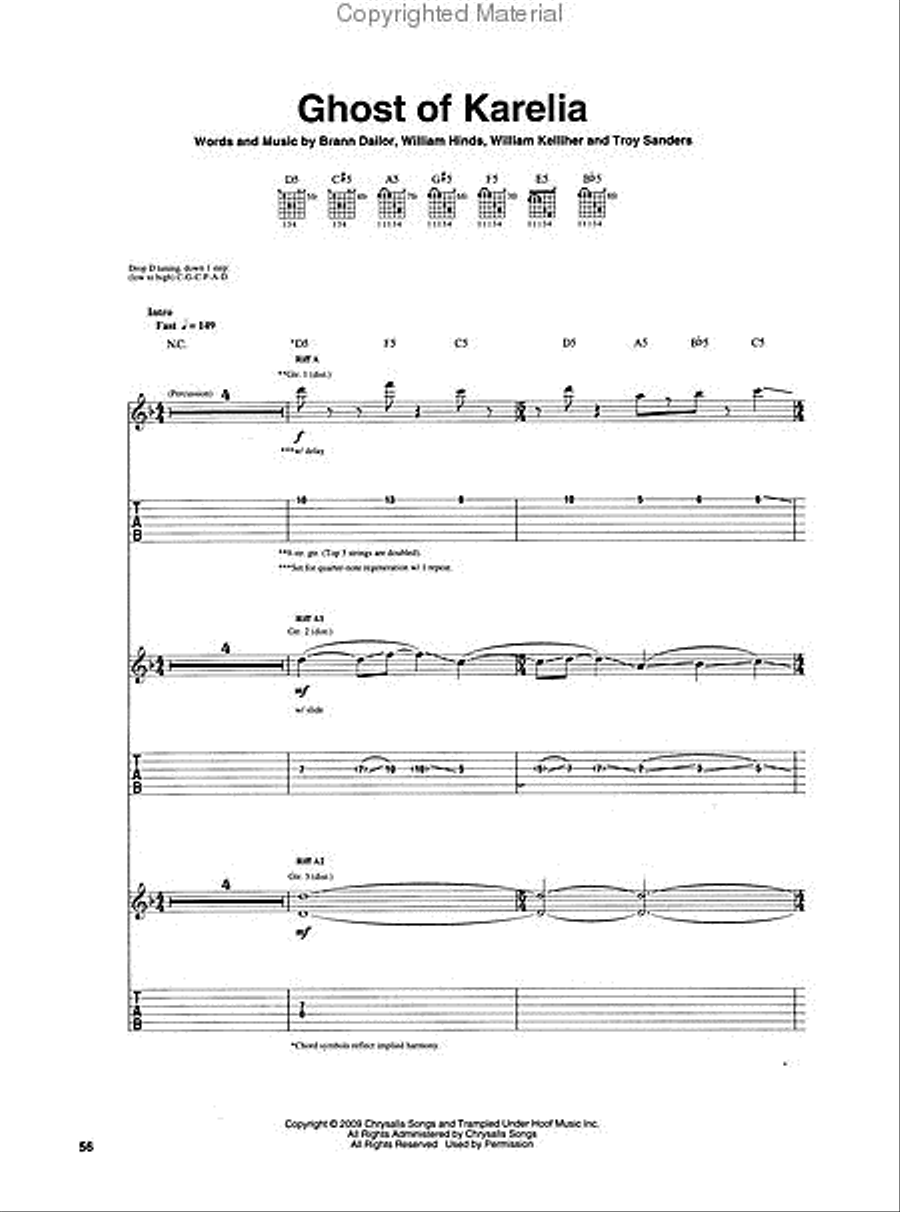 Mastodon – Crack the Skye Electric Guitar scores gallery preview page 3