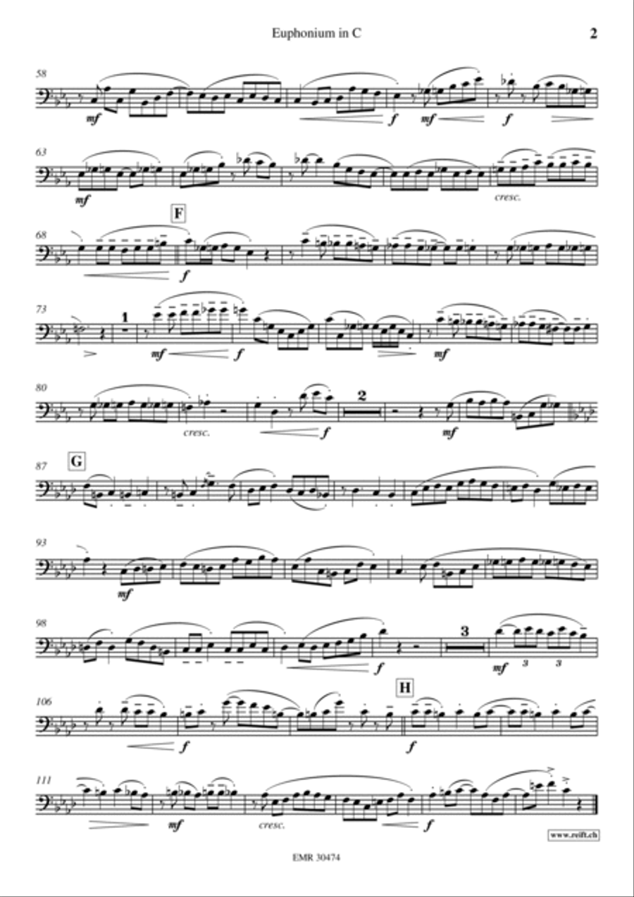 The Crave Euphonium scores gallery preview page 5
