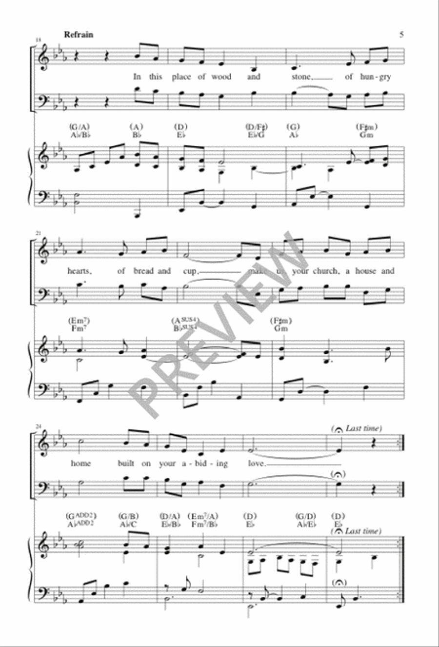 You Call Us, Lord / Creator of the Stars of Night Unison Choir scores gallery preview page 5