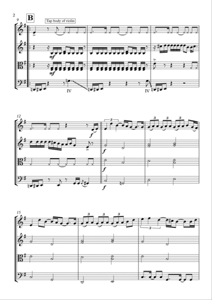 Power Feat. Stormzy Power Feat. Stormzy String Quartet scores gallery preview page 3