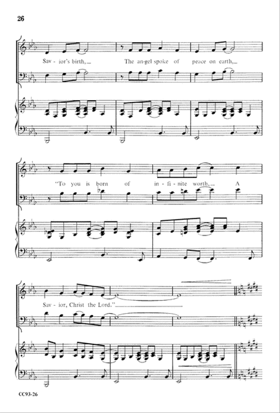 Jesus Is Born Jesus Is Born 4-Part scores gallery preview page 28