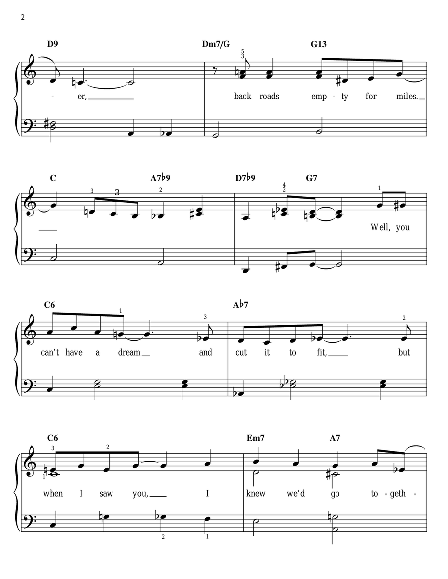 A Wink And A Smile Easy Piano scores gallery preview page 2