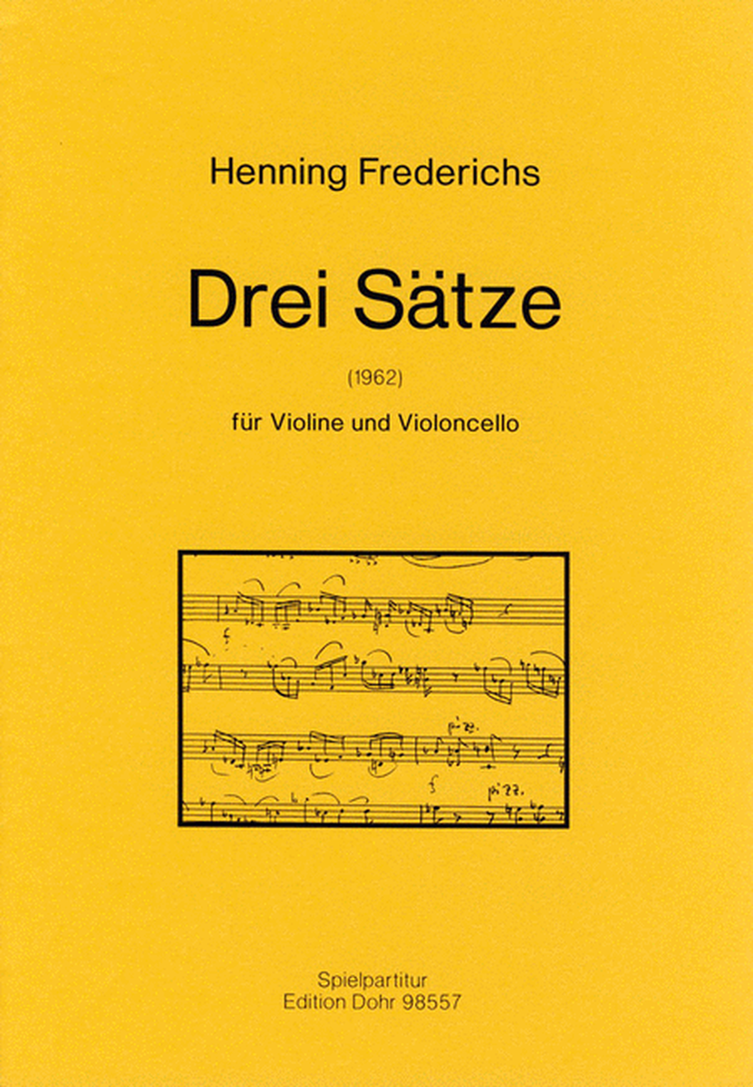 Drei Sätze für Violine und Violoncello (1962)