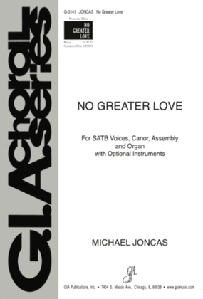 Book cover for No Greater Love - Full Score and Parts