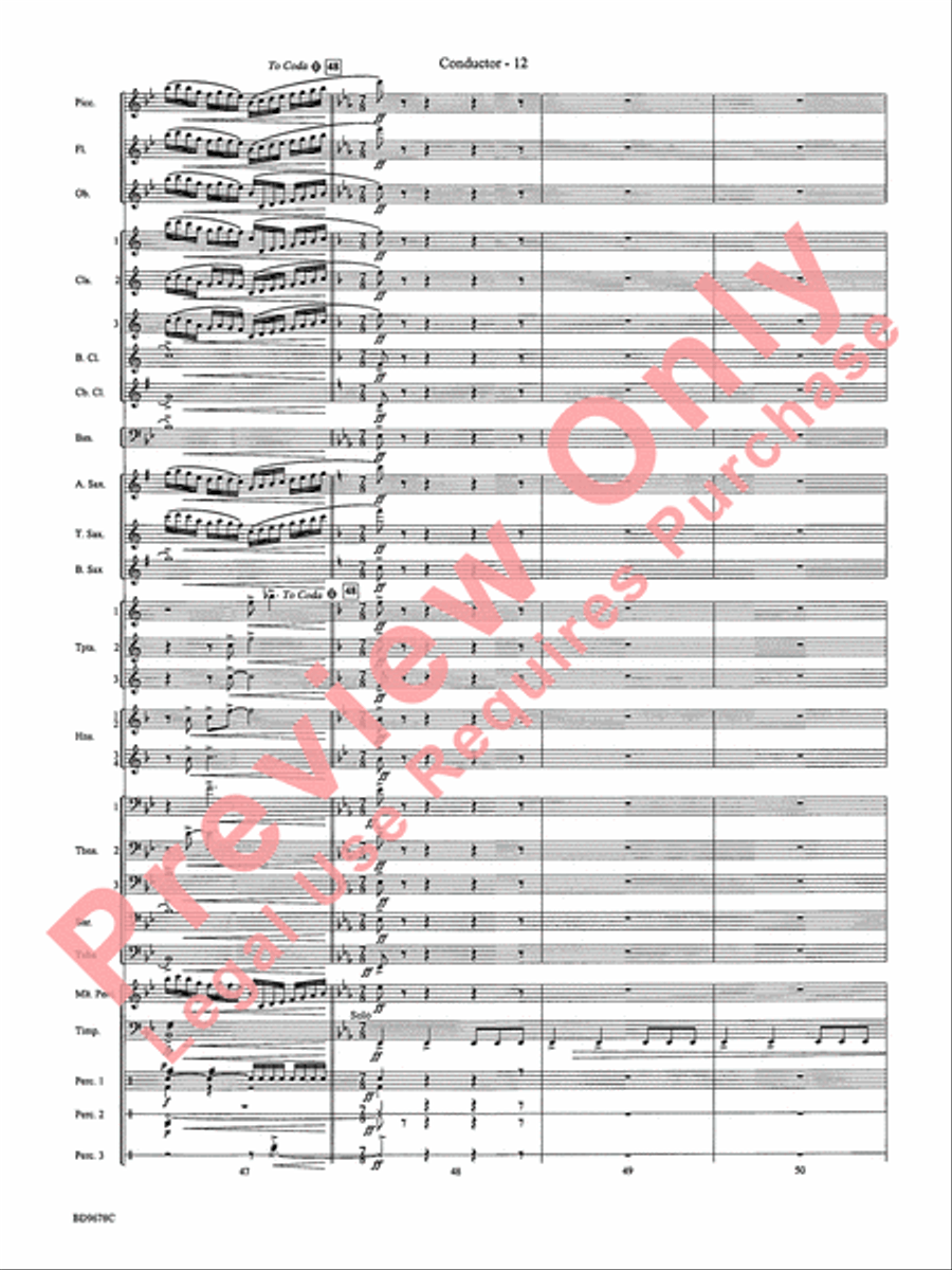 Through the Vulcan's Eye Concert Band scores gallery preview page 15