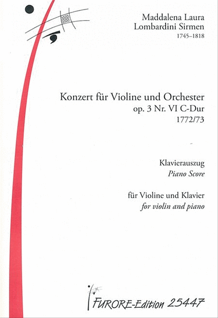 Konzert fur Violine und Orchester op. 3 Nr. 4 C-Dur