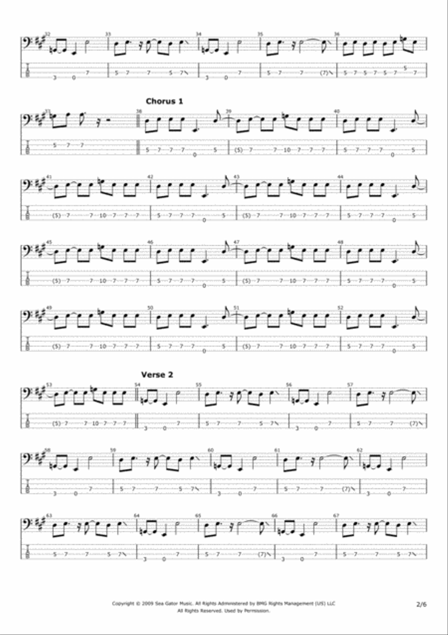 50,000 Unstoppable Watts Bass Guitar scores gallery preview page 2