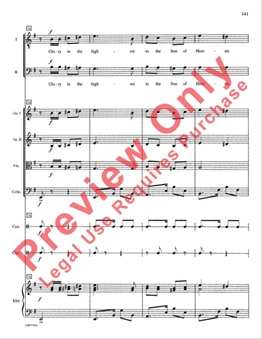 A Festival of Lessons and Carols Choir scores gallery preview page 142