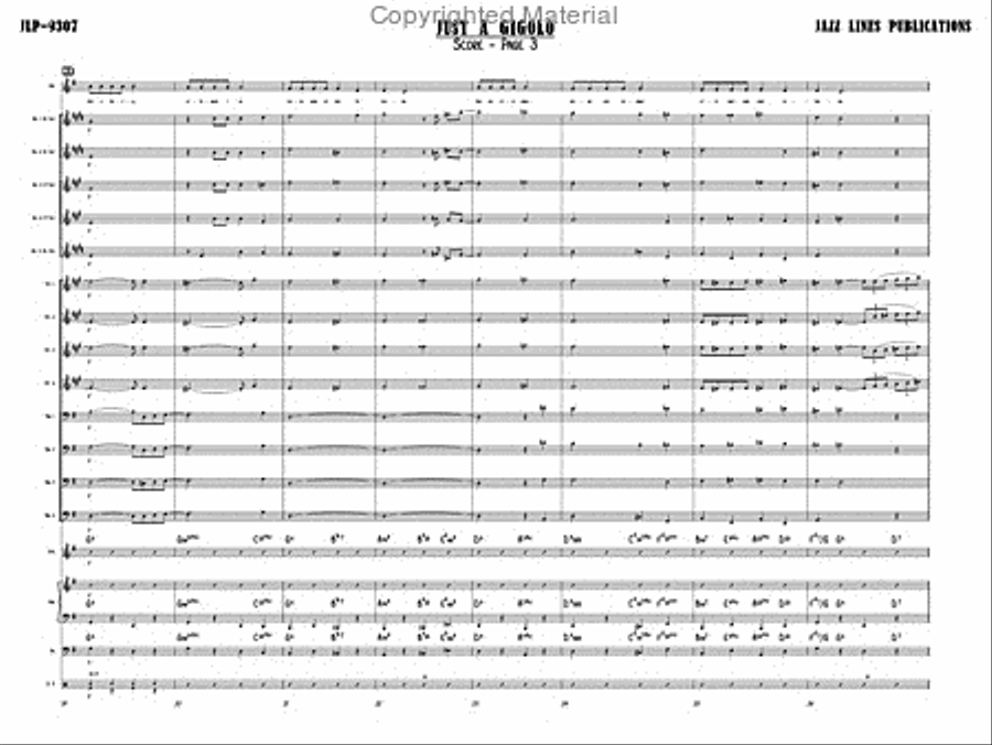 Just A Gigolo Big Band scores gallery preview page 6