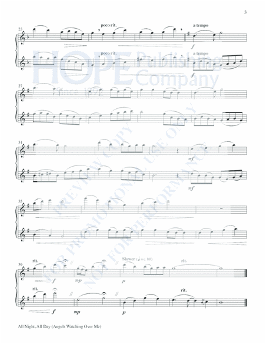 Soaring Spirits Flute Duet scores gallery preview page 8