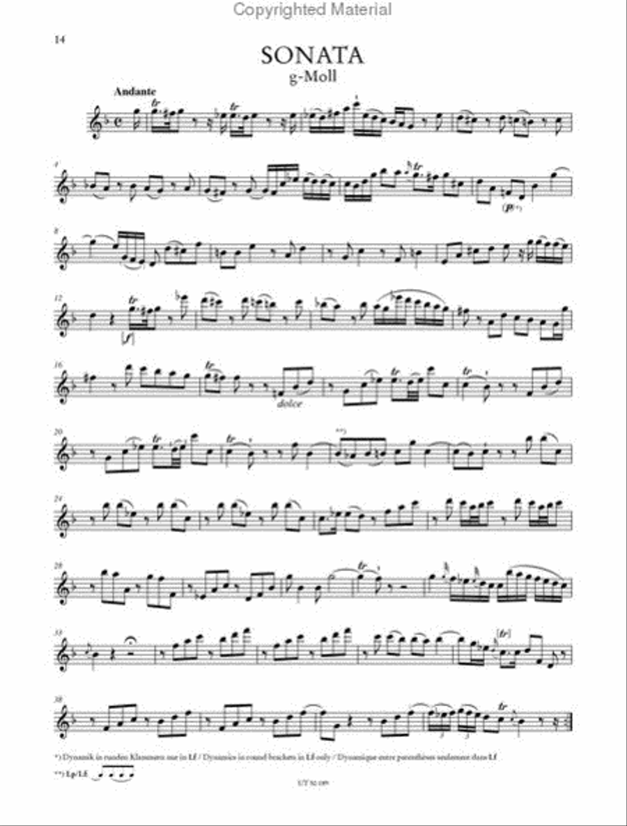 Sonatas Flute scores gallery preview page 3