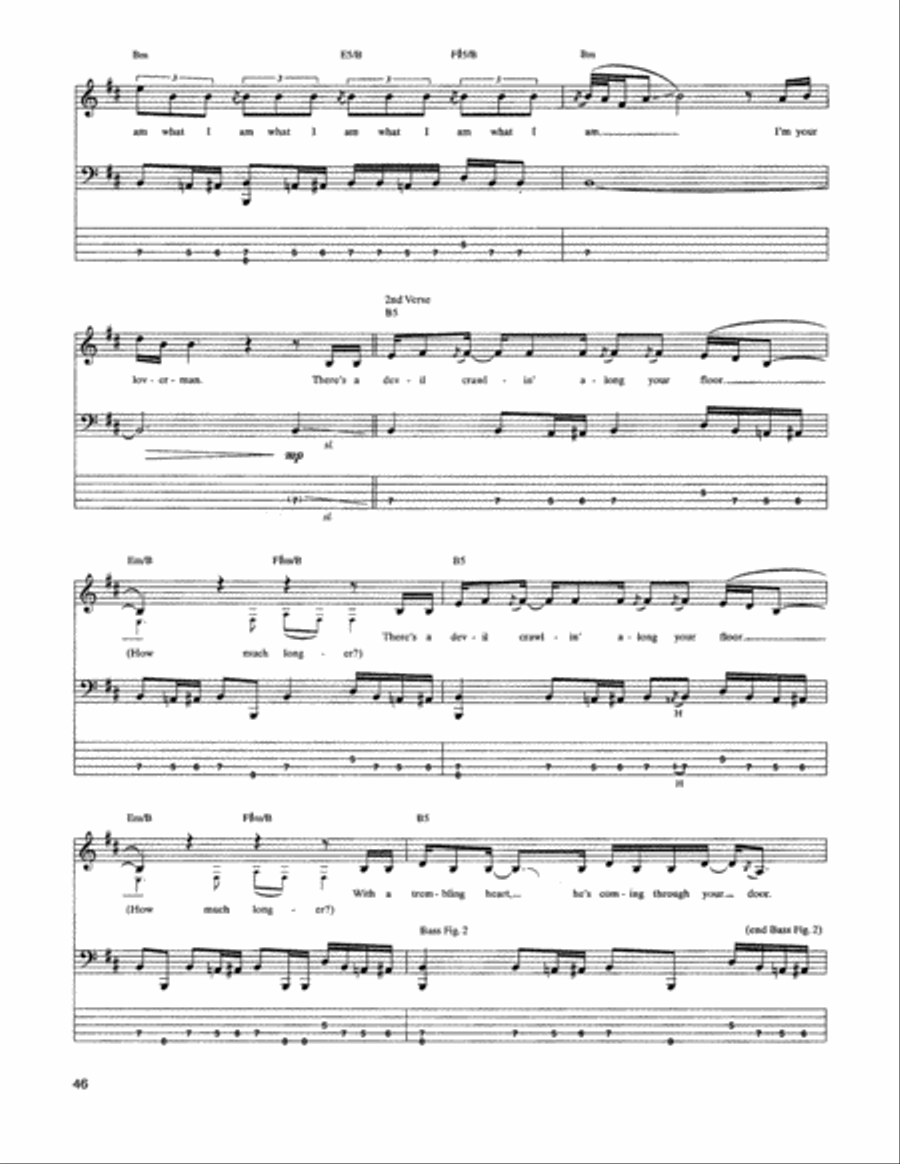 Loverman Guitar Tablature scores gallery preview page 6