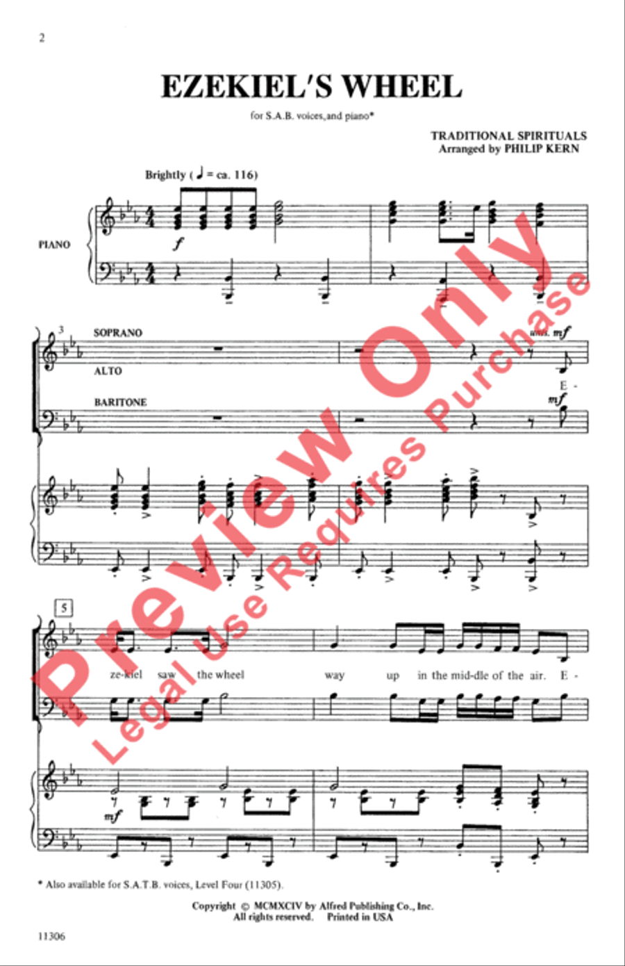 Ezekiel's Wheel Ezekiel's Wheel 3-Part scores gallery preview page 2