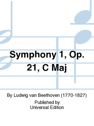 Book cover for Symphony 1, Op. 21, C Maj
