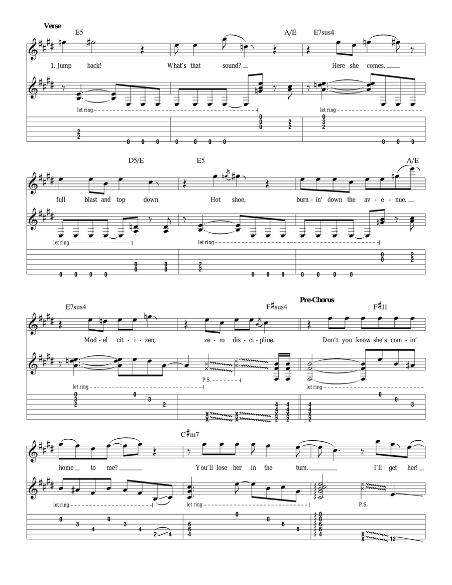Panama Acoustic Guitar scores gallery preview page 3