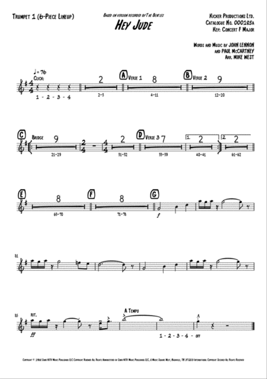 Hey Jude Hey Jude Small Ensemble scores gallery preview page 2