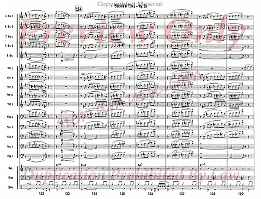 Bernie's Tune Jazz Ensemble scores gallery preview page 17