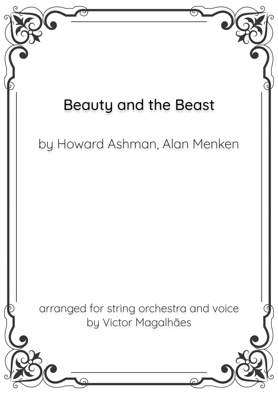 Beauty And The Beast Small Ensemble scores gallery preview page 1