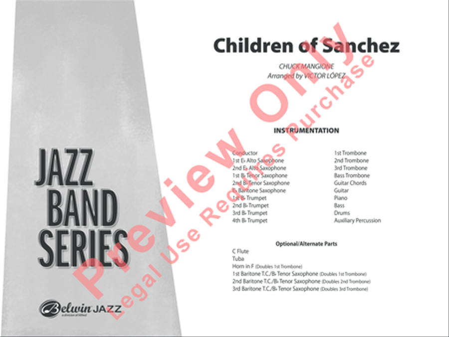 Children of Sanchez Jazz Ensemble scores gallery preview page 2