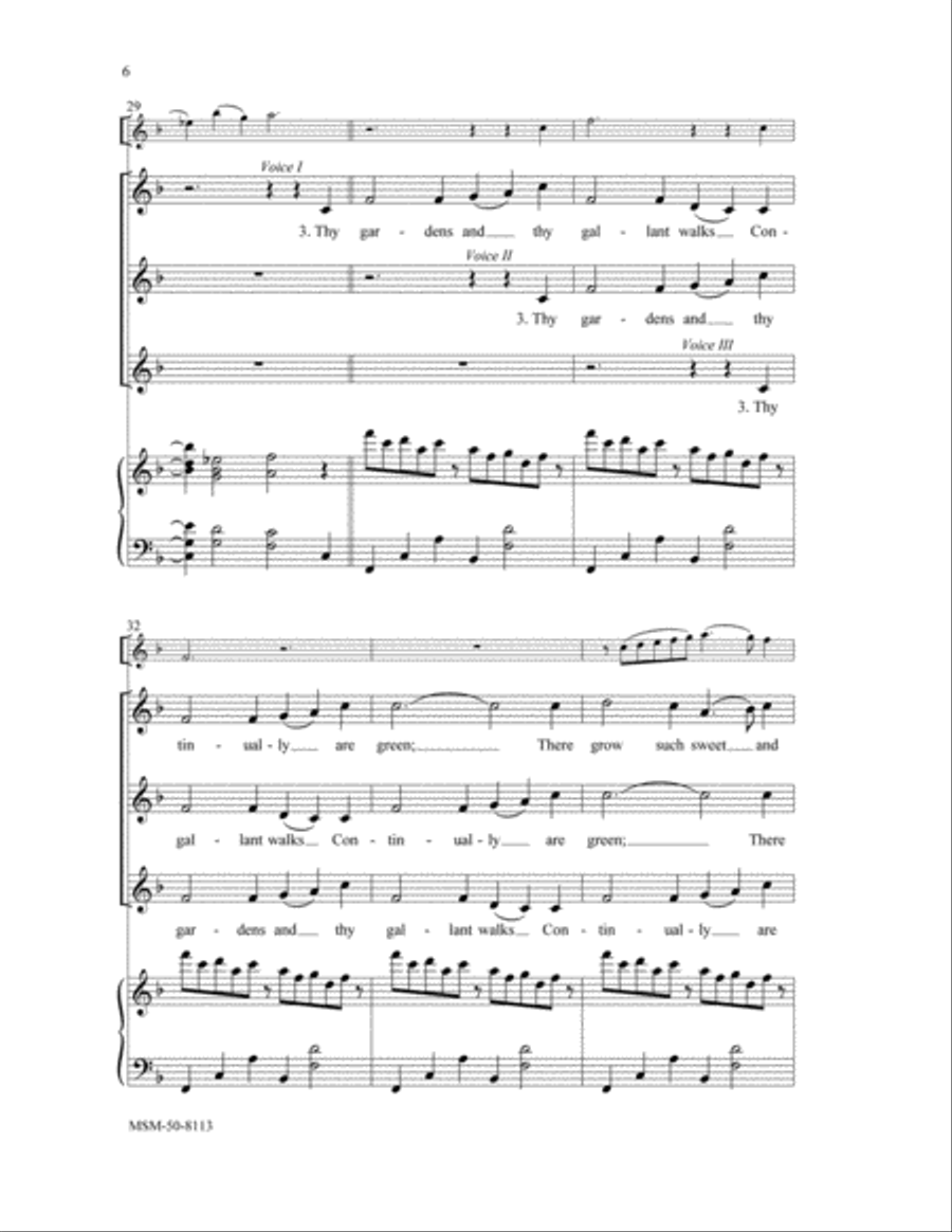 Jerusalem, My Happy Home Choir scores gallery preview page 5