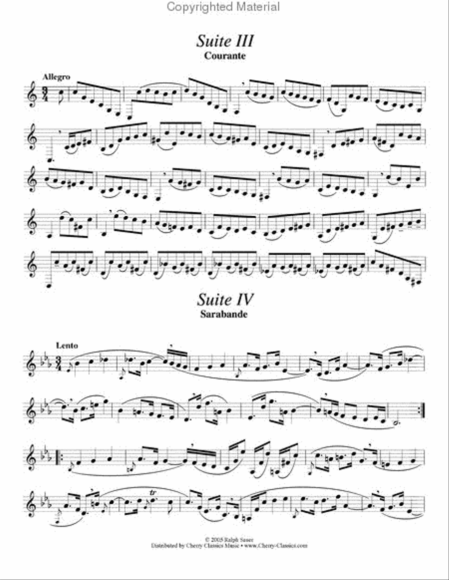 Unaccompanied Suites Horn CD-ROM A Cappella scores gallery preview page 4