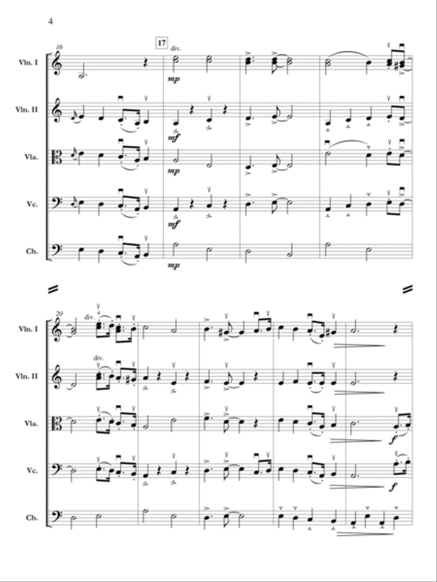 Fogland Beach Blues Orchestra scores gallery preview page 4