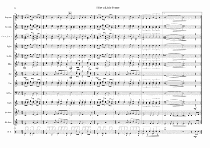 I Say A Little Prayer Small Ensemble scores gallery preview page 4