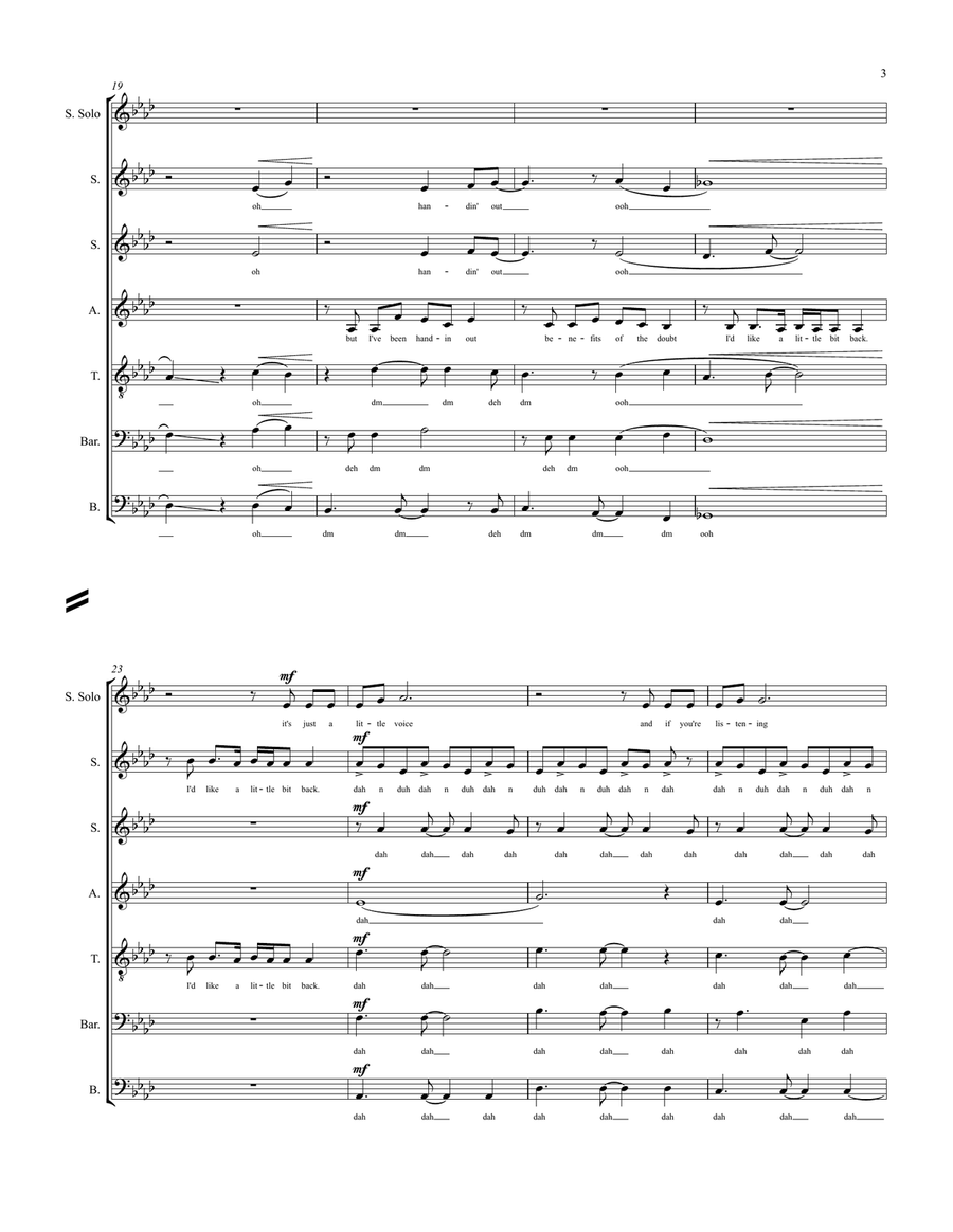 Little Voice Finale Little Voice Finale Divisi scores gallery preview page 3