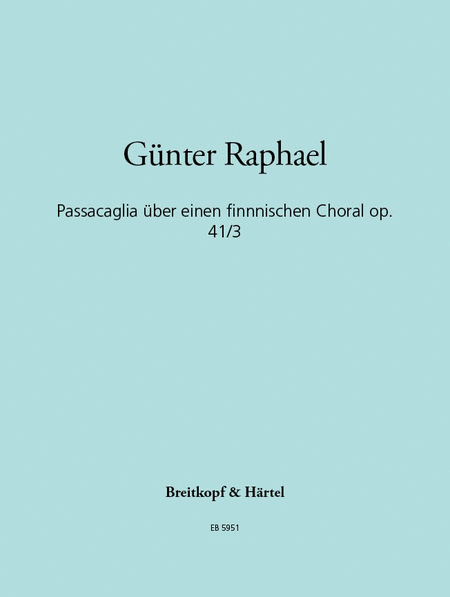 Passacaglia on a Finnish Chorale Op. 41/3