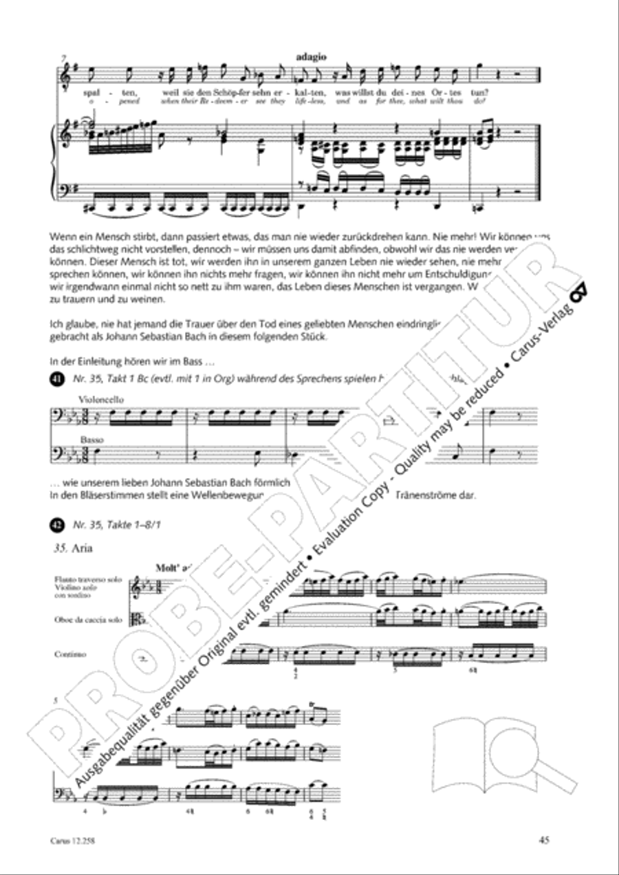 Johann Sebastian Bachs Johannes-Passion fur Kinder und Jugendliche STB scores gallery preview page 46